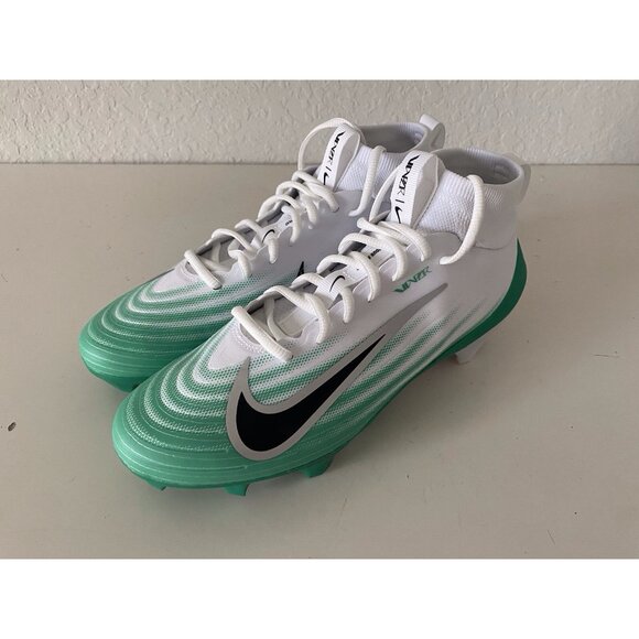 Men’s Sz 8.5 Nike Vapor Pro 1 Football Cleats HM8850-100 White Green - Picture 7 of 12